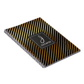 金箔モノグラム貼りノート ノートブック (右側)