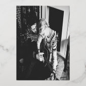 金箔リハーサルディナーの前の夜 箔招待状 (裏面)