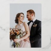 金箔ワイルドフラワー写真保存日 箔招待状 (裏面)