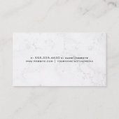 金箔ワインスプラッシュ | 黒いテクスチャ大理石 名刺 (裏面)