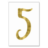 金箔付き表番号5 テーブルナンバー (正面)