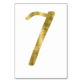 金箔付き表番号7 テーブルナンバー (裏面)