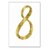 金箔付き表番号8 テーブルナンバー (裏面)