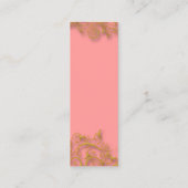 金箔付き金ゴールド旋回DIY背景色 スキニー名刺 (裏面)