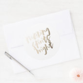 金箔作りスピリッツ明るいギフトラベルシール ラウンドシール (封筒)