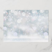 金箔写真クリスマス誕生のお知らせ 箔シーズンカード (裏面)