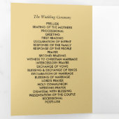 金箔効果幾何学的スタイル結婚ズ 三つ折りプログラム (内部最初)