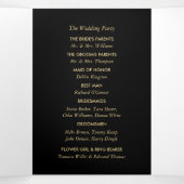 金箔効果幾何学的スタイル結婚ズ 三つ折りプログラム (内部中)