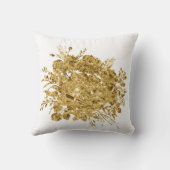 金箔効果花束 クッション (裏面)