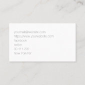 金箔名刺エレガントデザイン 名刺 (裏面)