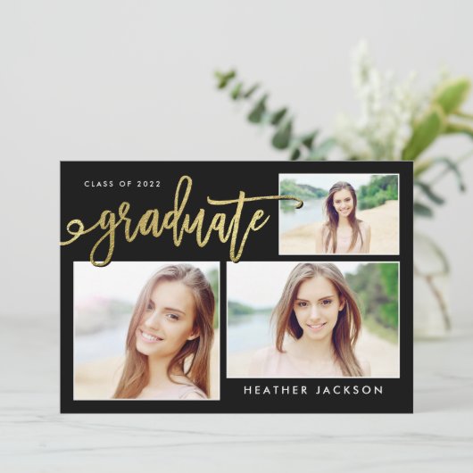 金箔大学院3写真コラージュ発表 案内状 (スタンド正面)