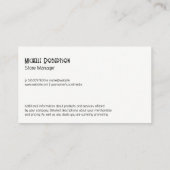 金箔大理石 |ピンクテクスチャ |ルクス 名刺 (裏面)