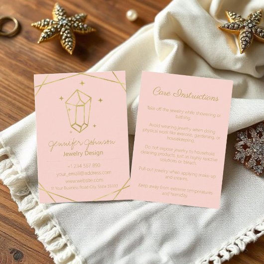 金箔幾何ジュエリー気に名刺 名刺