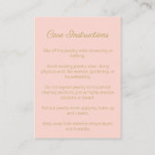 金箔幾何ジュエリー気に名刺 名刺 (裏面)