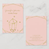 金箔幾何学的イヤリングホルダー 名刺 (正面/裏面)