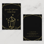 金箔幾何学的ネックレス表示カード 名刺 (正面/裏面)