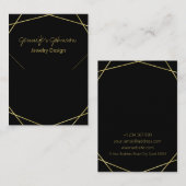 金箔幾何学的ネックレス表示カード 名刺 (正面/裏面)