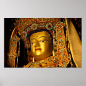 金箔張りの浄法仏像浄華寺 ポスター (正面)