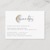 金箔張りムーン結婚の宿泊施設 エンクロージャーカード (正面)