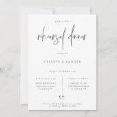 金箔張り月モダン台本リハーサル夕食会 案内状 (正面)