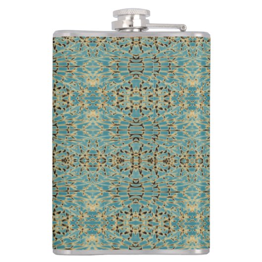 金箔張り花籠 フラスク (裏面)