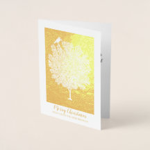 金箔彫りのクリスマス飾の木