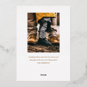 金箔手描き花火新年フォトカード 箔シーズンカード (裏面)