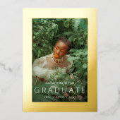 金箔押しフレーム研究発表2023 箔招待状 (正面)