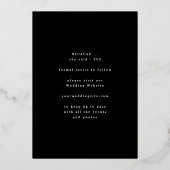 金箔押し花リース保存日 箔招待状 (裏面)