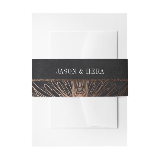 金箔新しいベリーバンド 招待状ベリーバンド (正面例)