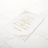 金箔書道ファンシー結婚式招待状 箔招待状 (回転した状態)