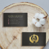 金箔書道ヨガ瞑想禅シンボル 名刺