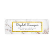 金箔枠フェイク付き白大理石