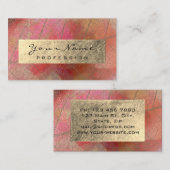 金箔植物性抽象芸術インフルエンサー作家 名刺 (正面/裏面)