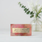 金箔植物性抽象芸術インフルエンサー作家 名刺 (スタンド正面)