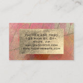 金箔植物性抽象芸術影響者ブロガー 名刺 (裏面)