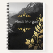 金箔植物手帳 ノートブック (正面)