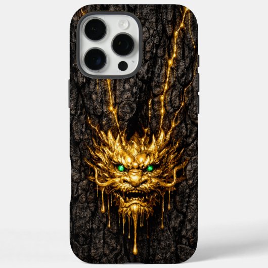 金箔樹液 液体ゴールドドラゴン Case-Mate iPhoneケース (裏面)