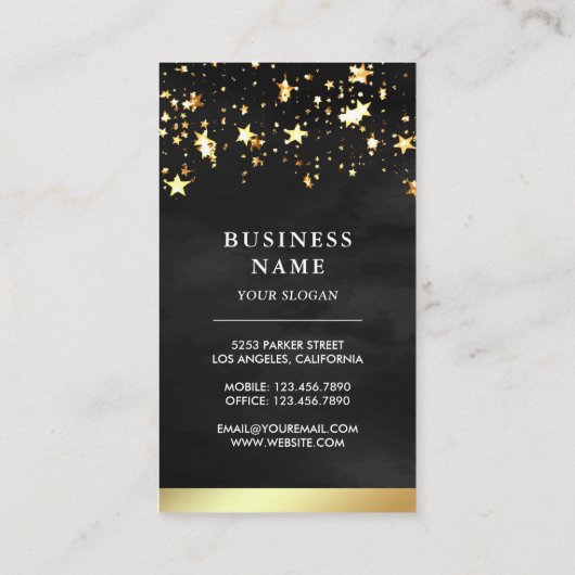 金箔水色果カラフル汁モックテール 名刺 (裏面)