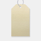 金箔白いストライプ模様 ギフトタグ (裏面)