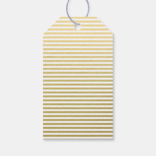 金箔白いストライプ模様 ギフトタグ (裏面)