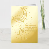 金箔目盛り 箔グリーティングカード (正面)