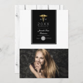 金箔看護卒業パーティー |お知らせ 招待状 (正面/裏面)