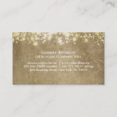 金箔紙吹雪ヴィンテージ エレガント 名刺 (裏面)