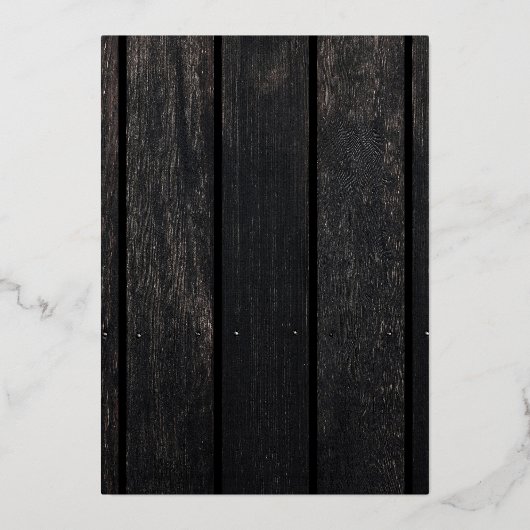 金箔素朴なヒマワリ結婚ス 箔招待状 (裏面)