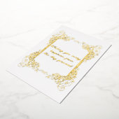 金箔結婚のご挨拶 箔シーズンカード (回転した状態)