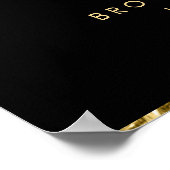 金箔結婚披露宴の看板ポスター18x24 ポスター (角)