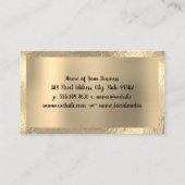 金箔縁ど | ゴールデンメタル 名刺 (裏面)