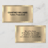 金箔縁ど | ゴールデンメタル 名刺 (正面/裏面)