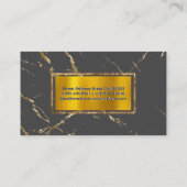 金箔縁ど | 金ゴールドフレークのテクスチャ 名刺 (裏面)